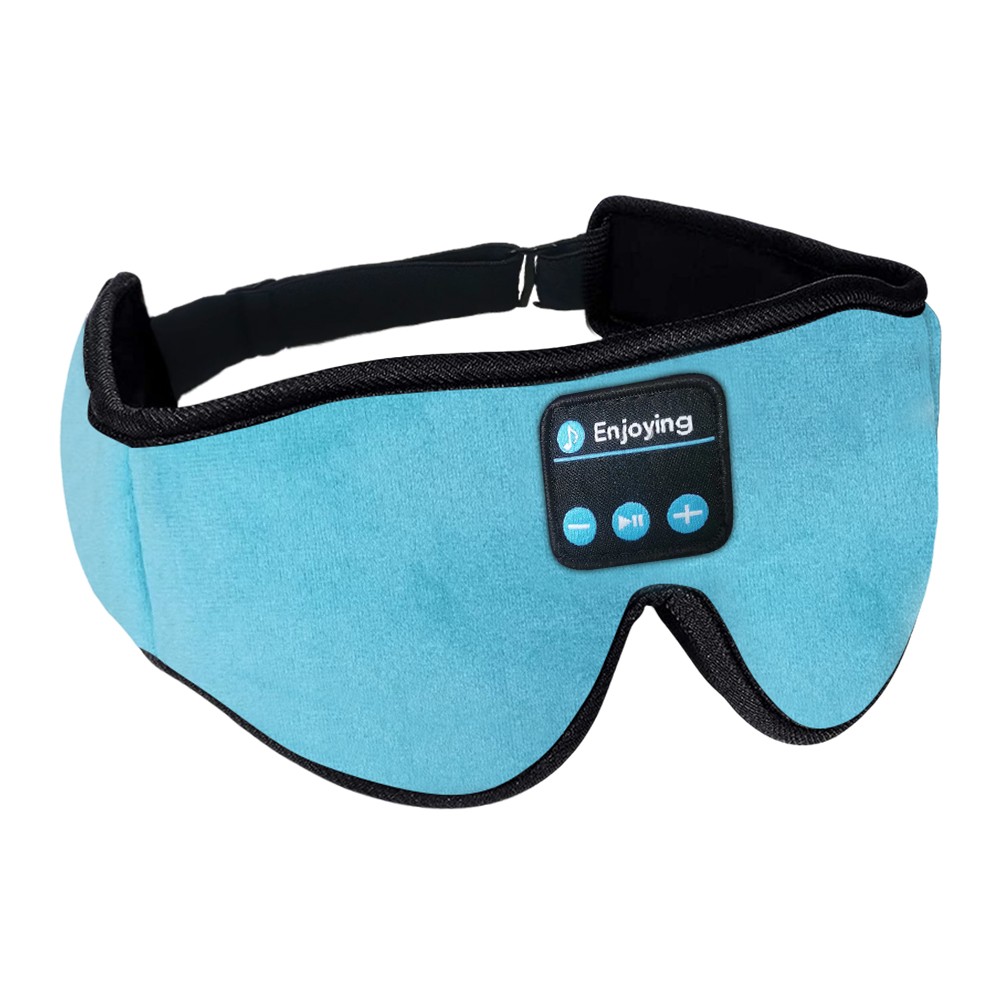 3D Bluetooth Sleep Eye Mask Sleep Headphoens Sininen