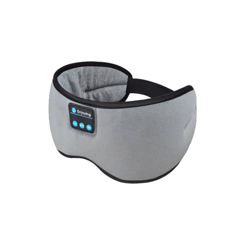 Puuvillanharmaa keskitetty Bluetooth-silmämaski