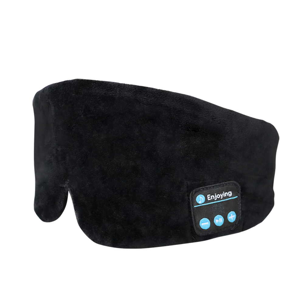 Silkki Bluetooth Sleep Eye Eye Mask Sleeping Headhoens Musta