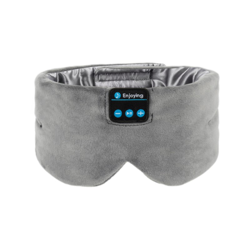 Silk Bluetooth Sleep Eye Mask Sleeping Headphoens harmaa